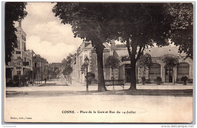 58 COSNE - place de la gare and rue du 14 july