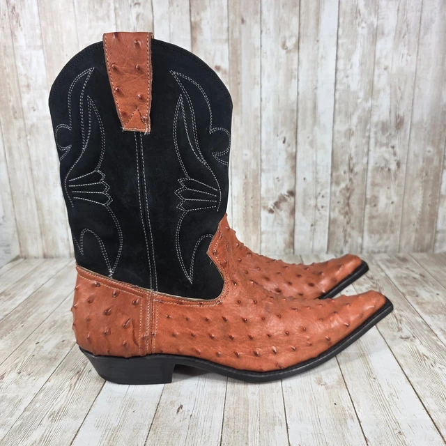 Bottes Western Tony Lama Pour Femme - Taille 4.5B, Cuir Marron/beige, Occasion