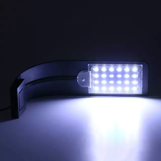 LED impermeabile acquario-luce-serbatoio-piante-crescita-clip-lampada (blu, bianco,