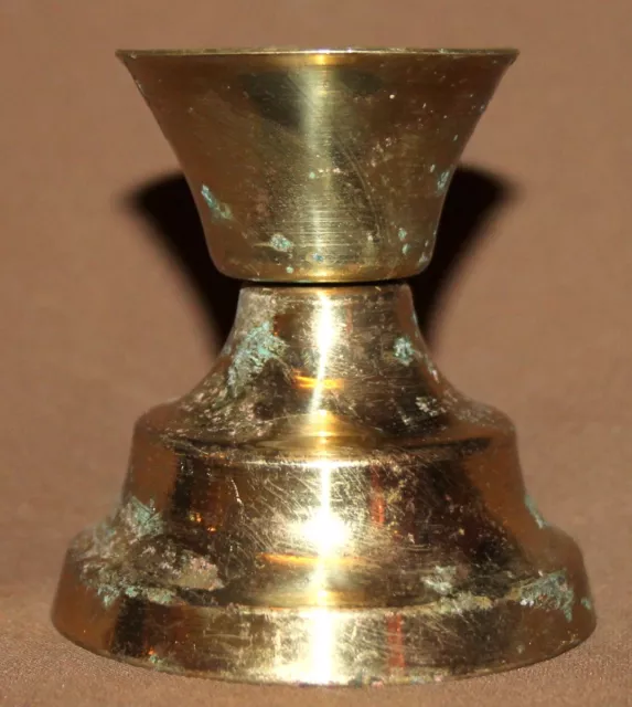 Small Vintage Brass Candle Holder