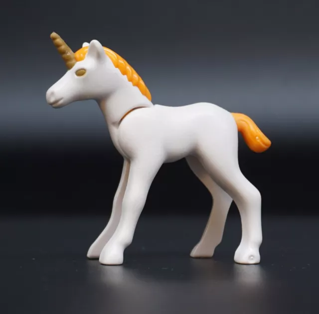 Playmobil Einhorn Fohlen Weiß Gold Fee Fantasy Welt Nr. 5473