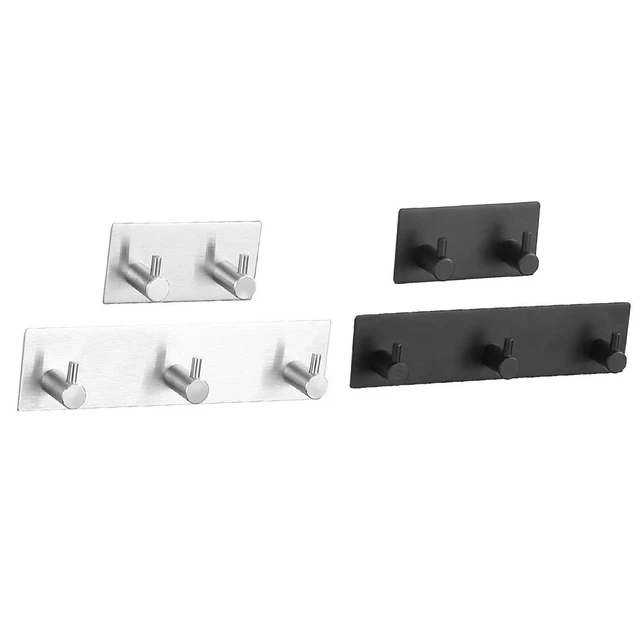 Toallero triple gancho colgante electrodomésticos de cocina autoadhesivo