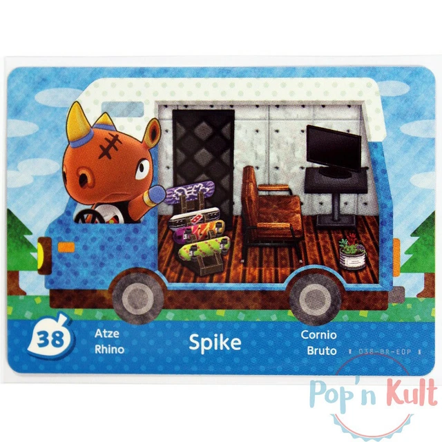 Carte Amiibo Animal Crossing - Ramsès / Lucky N°385 - Série 4 - EUR - Near Mint