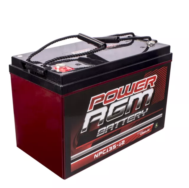 12V Volt 135Ah Dryfit Battery Agm Deep Cycle Dual Purpose 130Ah 140Ah