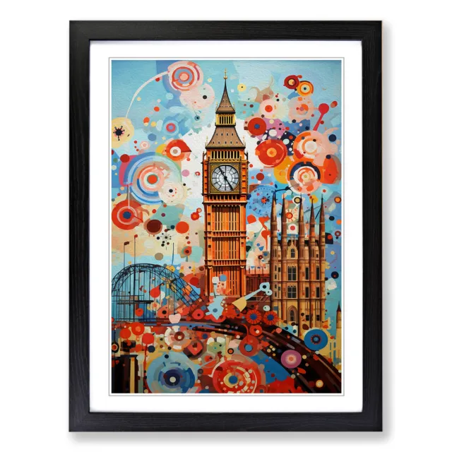 London Orphism Wall Art Print Framed Canvas Picture Poster Decor Living Room