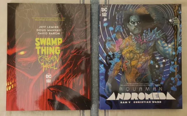 SWAMP THING GREEN HELL AQUAMAN ANDROMEDA HC DC Black Label New Lemire Ram V