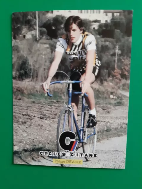 CYCLISME carte cycliste PHILIPPE CHEVALIER équipe RENAULT ELF GITANE 1981