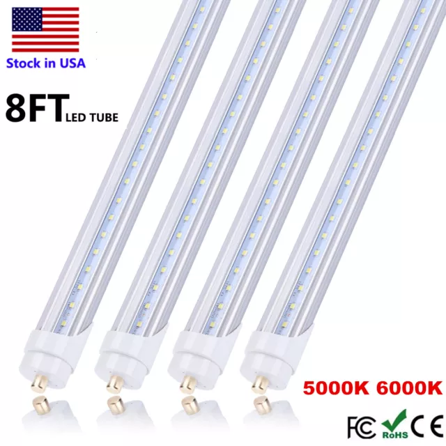 led 8ft tube lights FA8 Single Pin T8 96'' Shop Light Tube Garage Warehouse Lamp