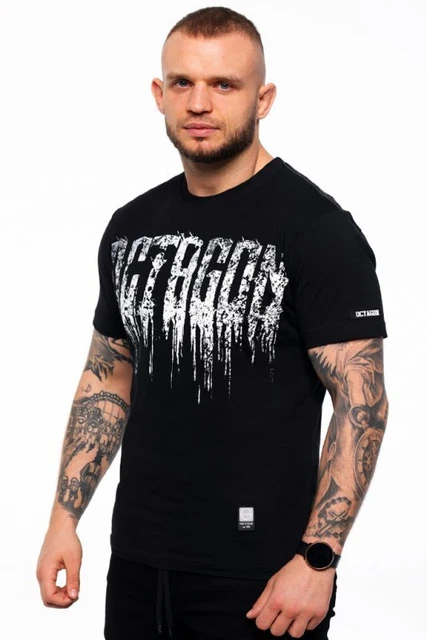Men’s T-shirt Octagon Death Font Black MMA KSW UFC Muay Thai Boxing BJJ Polska