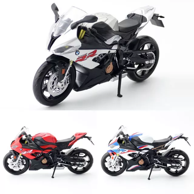 1:12 BMW S1000RR Modello Moto pressofusa Bambini Giocattoli Ragazzi Uomo Collezione