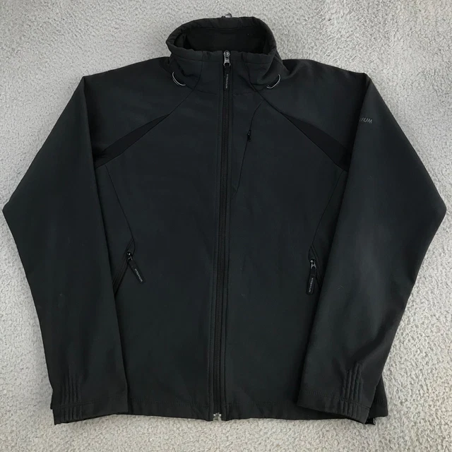 Columbia Jacket Women's Large Black Titanium Full Zip Long Sleeve Mock Neck