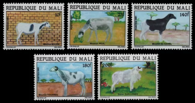 Mali 1981 - Mi-Nr. 880-884 ** - MNH - Schafe / Sheep