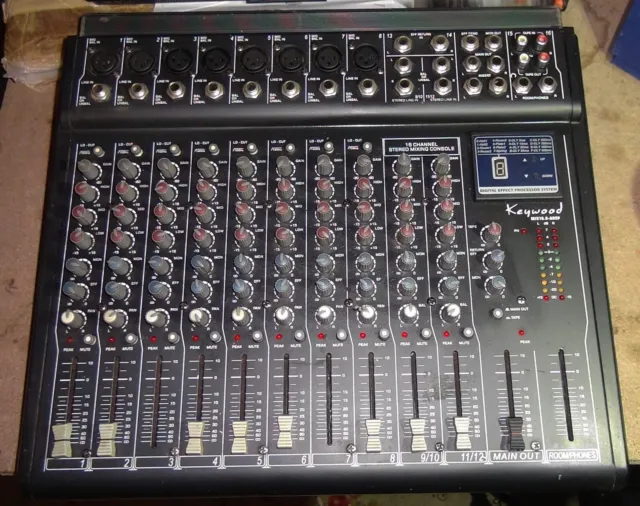 Mixing console keywood mix16.0 adsp console de mixage 16 channel