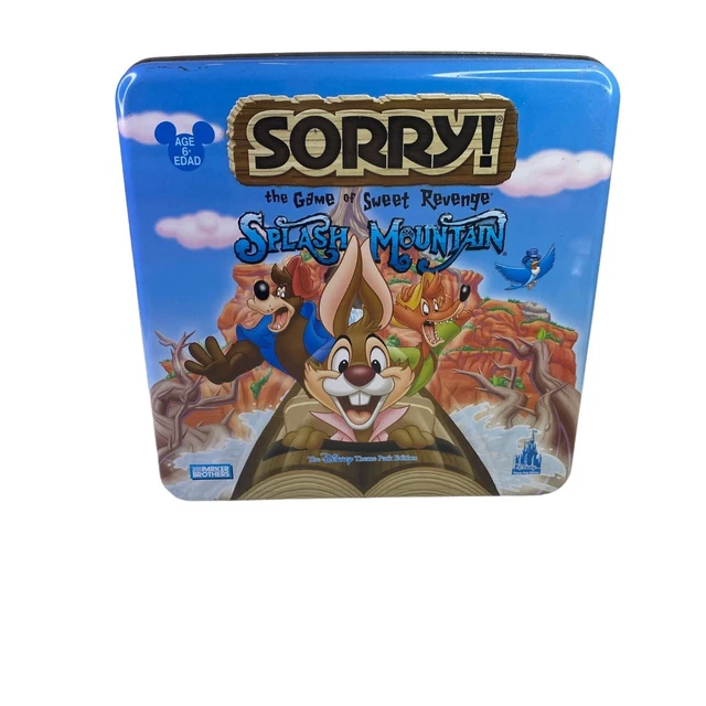 DISNEY SORRY SPLASH Mountain Board Game Theme Park Edition Complete