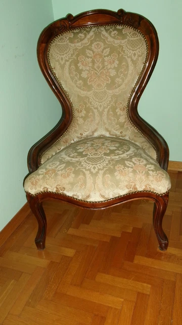 2 POLTRONCINE IMBOTTITE - VELLUTO - IDEALI x CAMERA DA LETTO - ARTIGIANALI