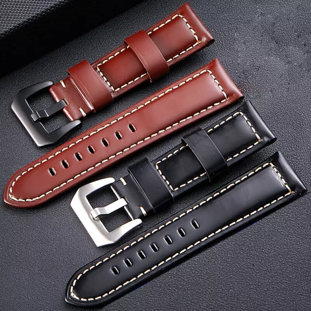 20/22/24/26mm FOR Panerai PAM Watches  Genuine Leather Watch Band strap