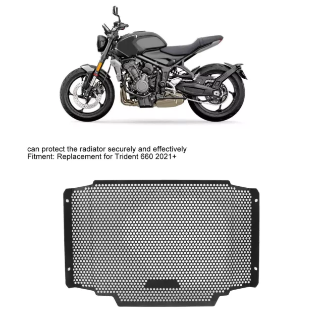 Motorcycle Radiator Grille Guard Cover Stainless Steel Radiator Protector 2