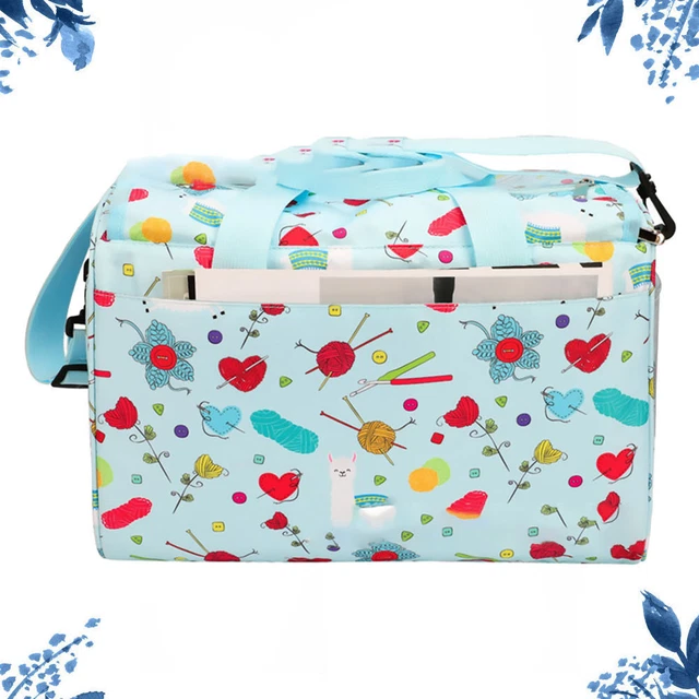 Yarn Storage Container Wool Storage Bag Travel Container Shearling Handbag Home