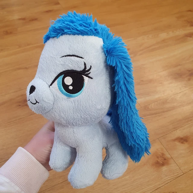 TESCO CUDDLE ME Friends Blue Dog Plush Soft Toy Pony Stuffed Animal Dou ...