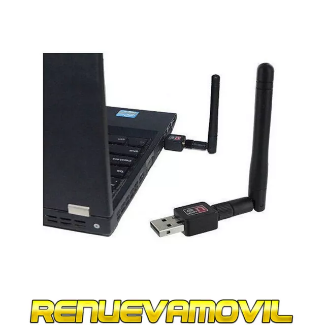 USB Adaptador Wifi Con Antena Mini Inalambrico Ralink 802.11N 150Mbps Internet