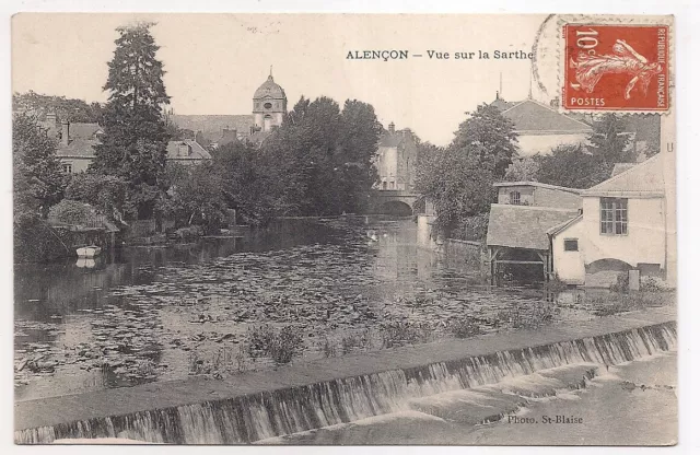 alençon , vue sur la sarthe