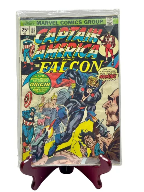 VINTAGE 1974 (Marvel) CAPTAIN AMERICA AND FALCON #180 1st Appearance of NOMAD