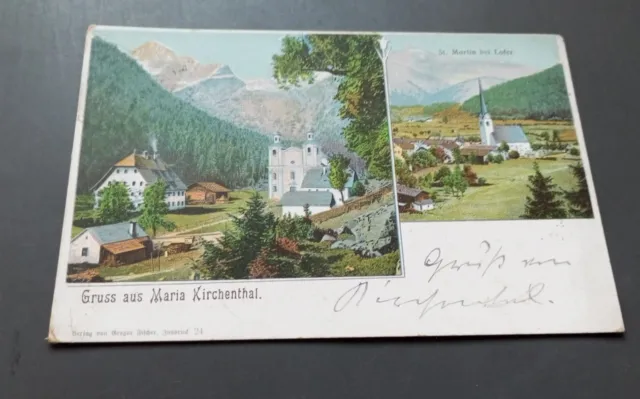 AK Gruss aus Maria Kirchenthal. Österreich Salzunger Land Bez. Zell am See 1904