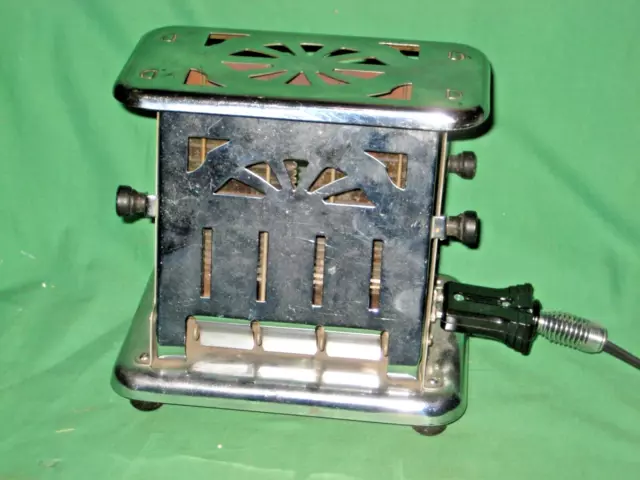 Vtg / Antique Landers Frary & Clark Universal Art Deco Toaster - E79312- Working