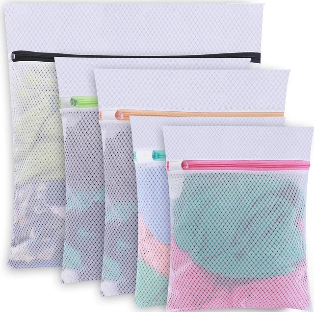 BAGAIL Set of 5 Mesh Laundry Bags for Blouse,Hosiery,Underwear,Sweaters,Etc. Pre
