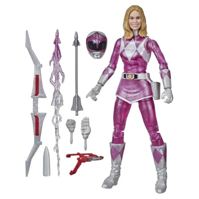 Power Rangers Lightning Collection Mighty Morphin Metallic Armor Pink Ranger