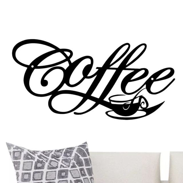 Metall-Kaffeetasse, Wanddekoration, Draht-Kaffeeschild, 30 x 15 cm, Café-Themen