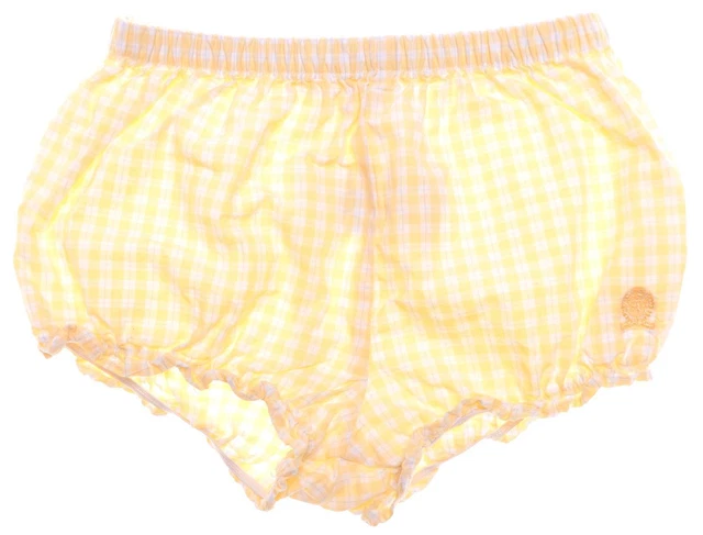 TOMMY HILFIGER Pantaloni Nuoto Ragazze 3-6 Mesi Giallo Check Cotone DK03