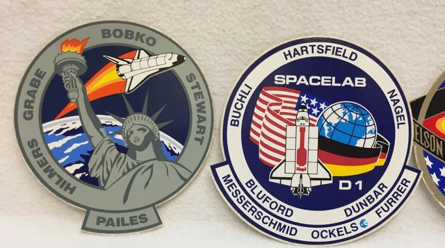 USPS Stamps Moon Landing 25th Anniversary & 4 NASA Shuttle Space Lab Stickers 4