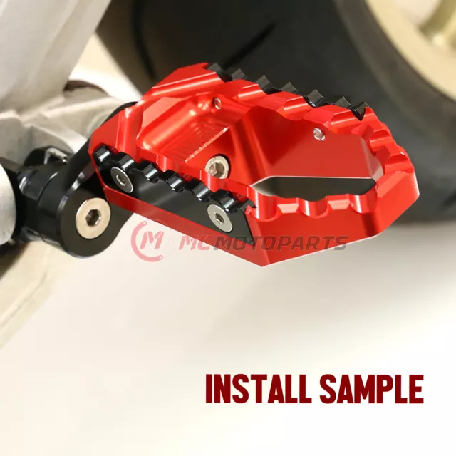 Touring 25mm Adjustable Red Front Foot Pegs For Suzuki GSXR 750 04 05