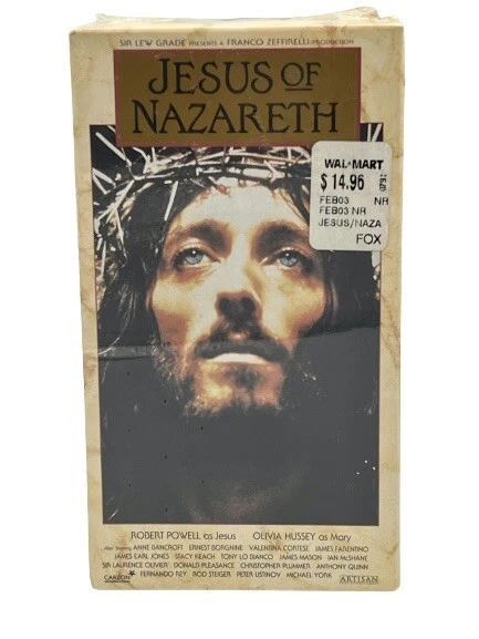 JESUS OF NAZARETH Movie VHS Tapes 1992 3 Video Box Set 382 Minutes New ...