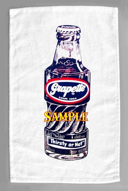 Grapette Soda Microfiber Hand Towel Citrus Cola