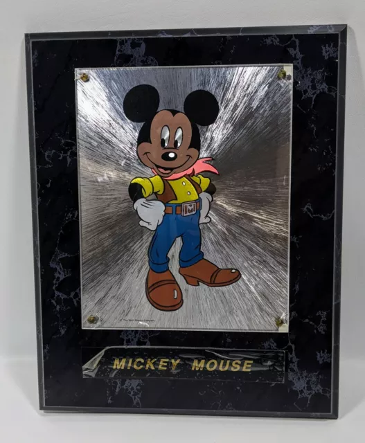 Mickey Mouse Metal Foil 15x12 Picture Frame Photo Disney