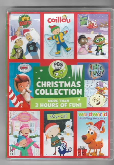 PBS CHRISTMAS KIDS Collection DVD (Caillou, Wild Kratts, Ready Jet Go ...