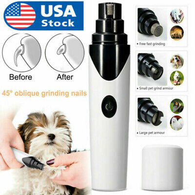 Electric Pet Nail Trimmer Grinder Grooming Tool Paws Grinder Cat Dog Clipper