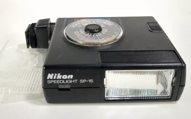 Nikon Speedlight SB-15 Shoe Mount Xenon Flash for Nikon SLR with Diffuser