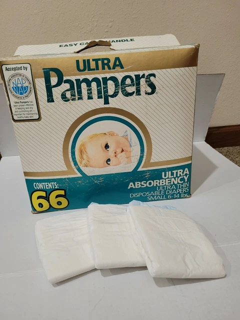 Vintage 1980's Ultra Pampers ONE Plastic Diaper Size Small 6-14lbs reborn