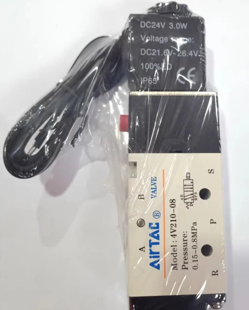 Elettrovalvola Pneumatica 4V230C-08 Per AirTAC 5/3 Vie AC220V 110V 380V DC12V 24V - Foto 5