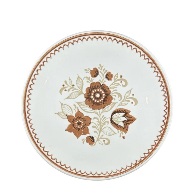 Cavalier Ironstone Dinner Plate Nutmeg 1980s 10 Inch