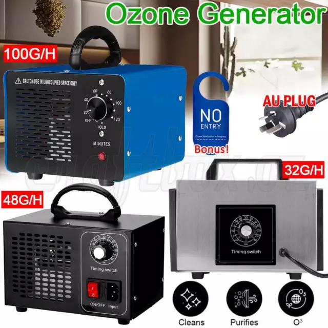 48000mg/H Ozone Generator Ozonator Machine Air Purifier Clean Deodoriser Ionizer