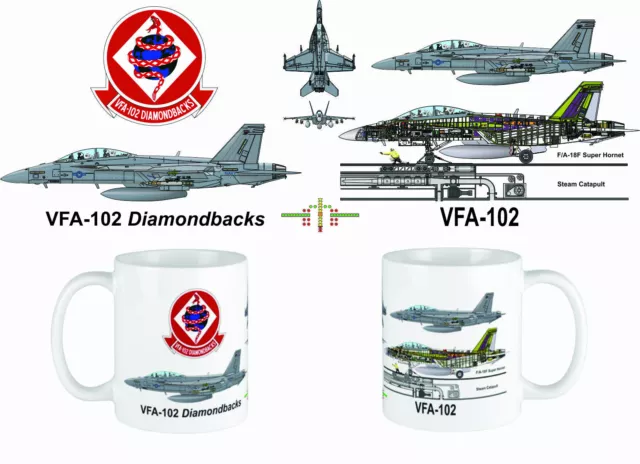 VFA-102 Diamondbacks F/A-18F Super Hornet Hornet Mug