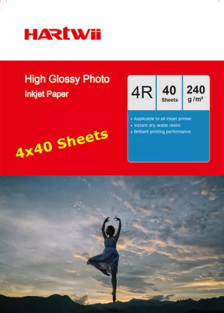 4x6 Photo Paper Inkjet Paper High Glossy 230 240Gsm 102x152 6x4 UK - 160 Sheets