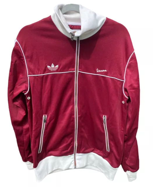 Adidas Vespa Mens Tracksuit Jacket Track Top Vintage Retro Rare Mod Size L Large