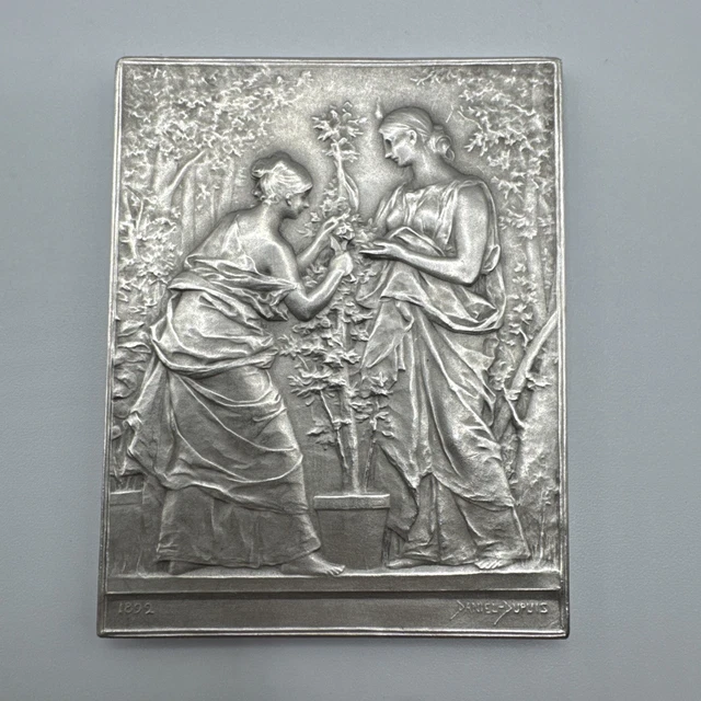 Médaille Bronze Fraisse - Femme Art Déco/Nouveau - Verso Vierge - Ultra Rare