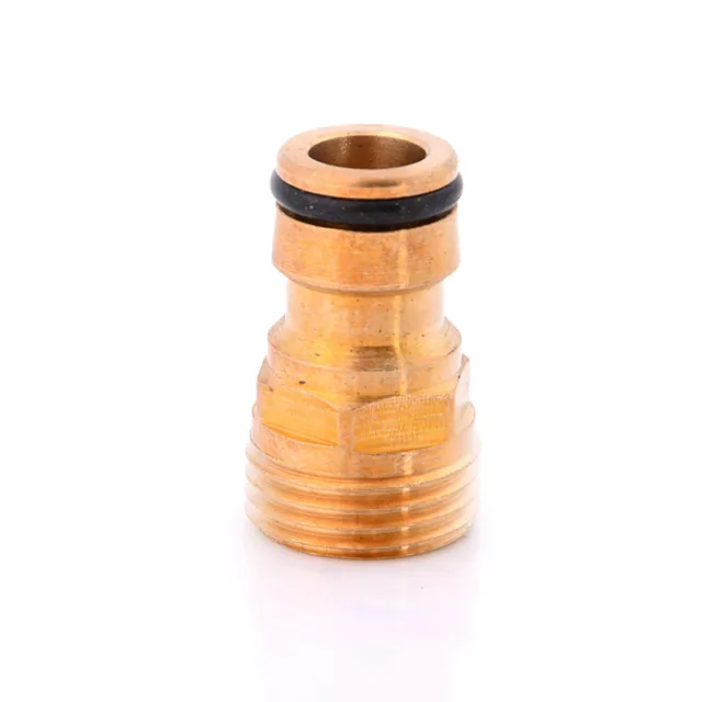 1/2" Threaded Brass Tap Adaptor Garden Water Hose Quick Pipe Connector Fitti. Bf
