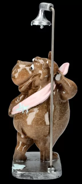 Lustige Nilpferd Figur beim Duschen - Hippo Fun witziges Geschenk Bad 3